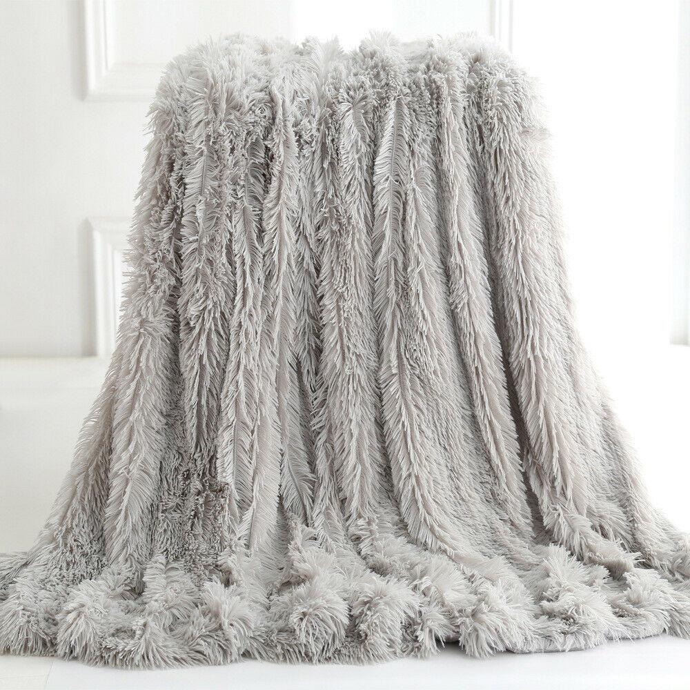 Ultra Soft Faux Fur Throw Blanket